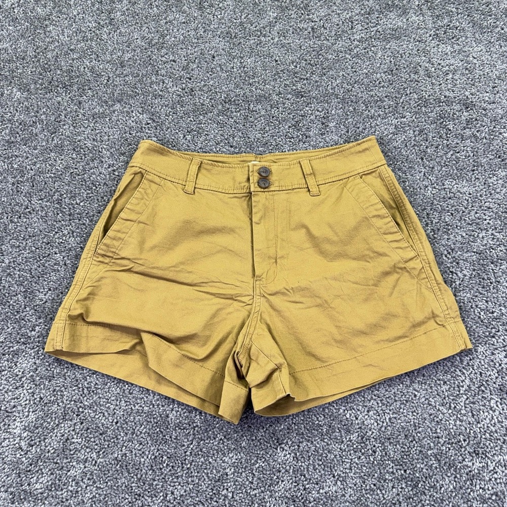 A New Day Shorts Womens 8 Brown Chino Twill Stretch Casual Summer Pockets